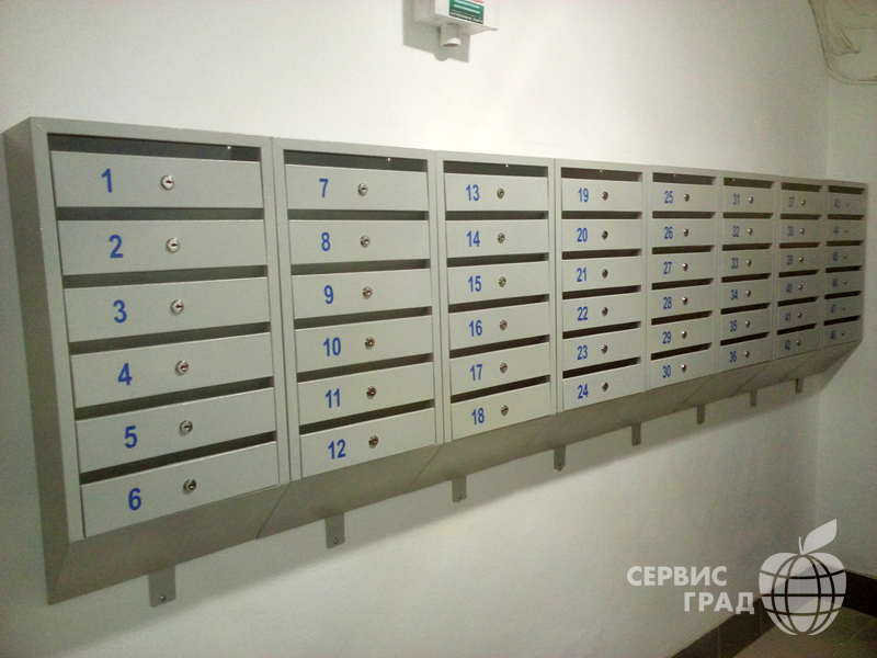 Установка и нумерация почтовых ящиков